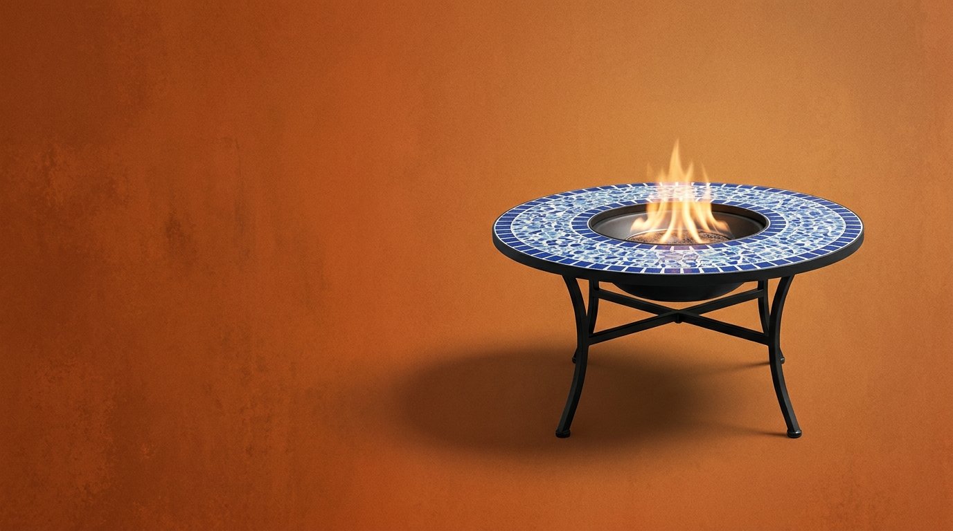 Tables brasero mosaïque