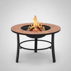 Brasero mosaïque céramique 68 × 68 × 45 cm terre cuite