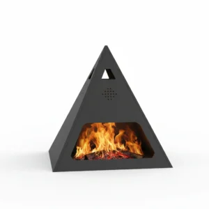 Brasero de jardin acier 50 × 50 × 51 cm noir