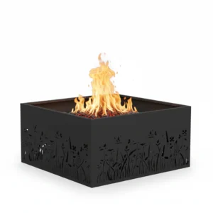 Brasero de jardin acier noir coupelle
