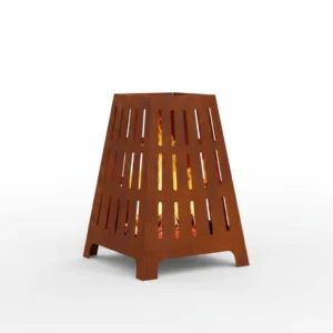 Brasero de jardin corten 50 × 50 × 70 cm marron