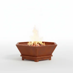 Brasero de jardin corten marron coupelle XL