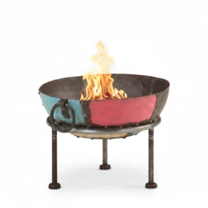 Brasero rustique fer 40 × 30 cm multicolore
