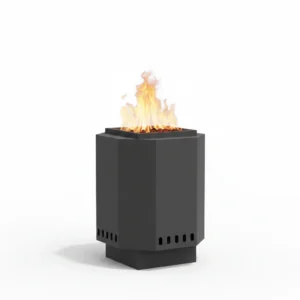 Brasero sans fumée acier noir série A