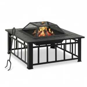 Brasero de jardin XXL acier avec tisonnier